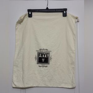 FRYE Black Cotton Twill, Drawstring Dust Bag 22” X 19” Large Protective Cover